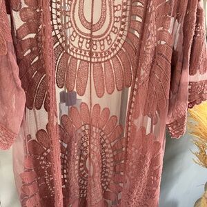 LACE AND  SHEER / KIMONO /TOP